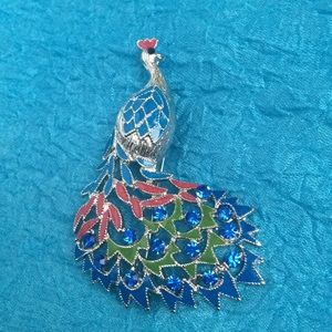 Peacock Brooch